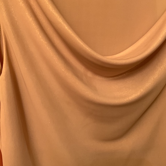 Ball Gown Bottom, High-waisted gown bottom, Size 8, Iridescent Orange with top. - Picture 5 of 14